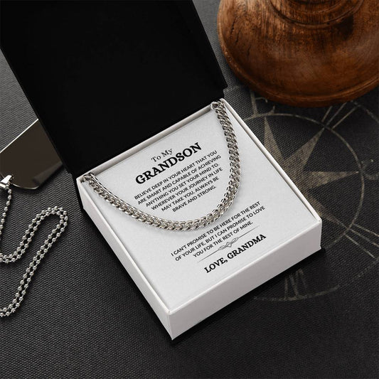 Grandson | Cuban Link Chain | Special Occasion | Birthday | Milestone | Holiday