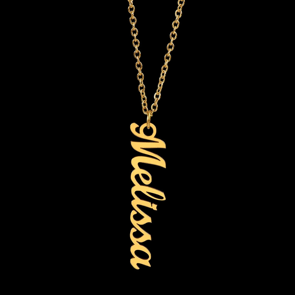 Vertical Name Necklace