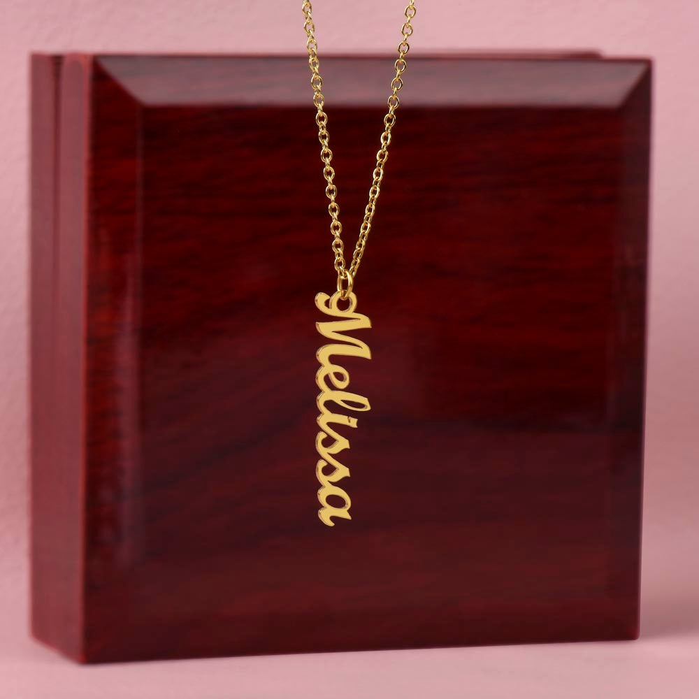 Vertical Name Necklace