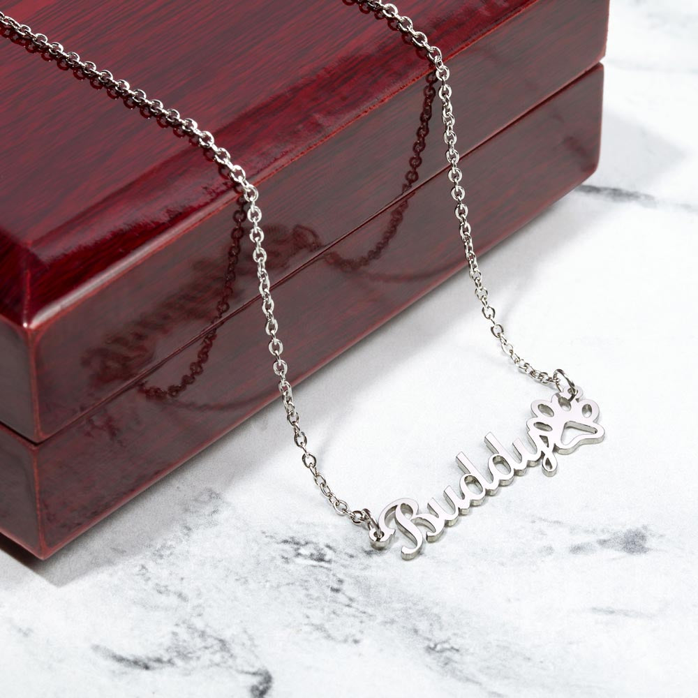 Dog Name Necklace