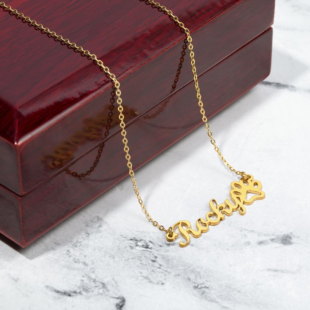 Dog Name Necklace