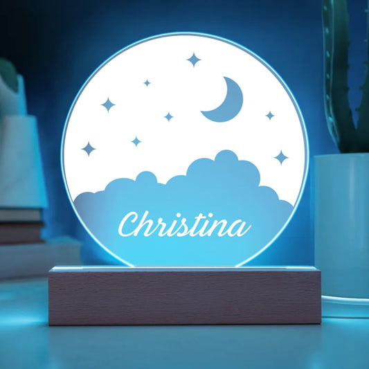 Moonlight Custom Name Multi Color LED Light | Personalized Bedroom Night Light | Cloud Decor Sign | Light Up Sign | Daughter Gift Sign | Girl Gift